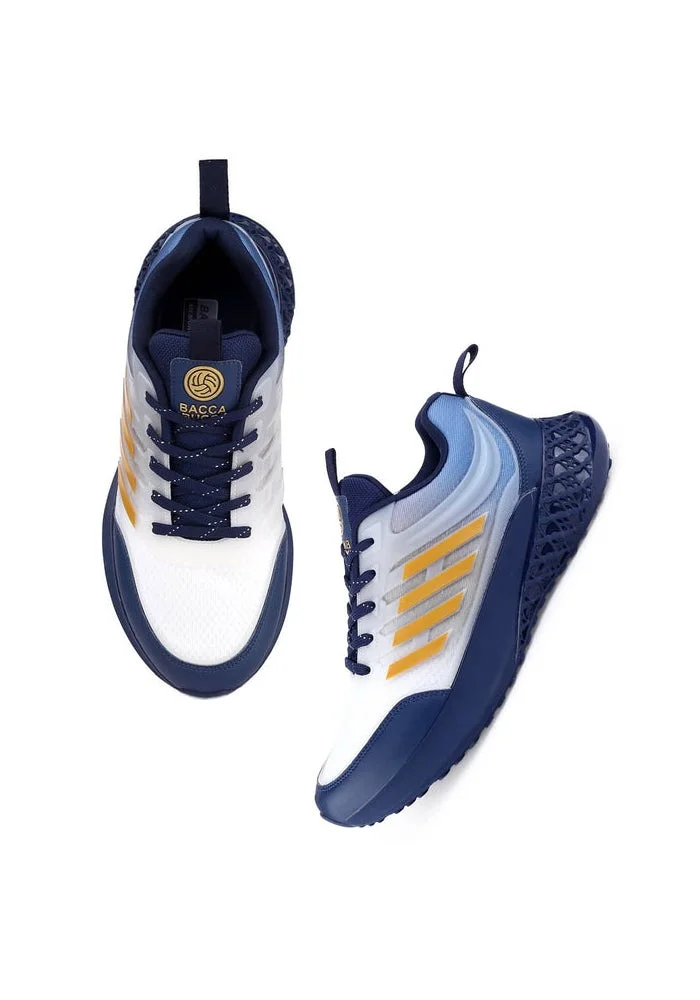 Bacca Bucci Blue and White Night Glider Elite Sportsperson’s All-Round Footwear for Men | Best Price UAE